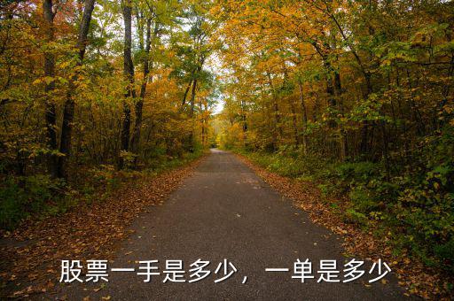 股票一手是多少，一單是多少