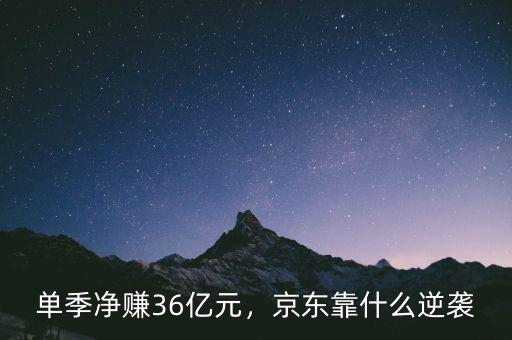 單季凈賺36億元，京東靠什么逆襲