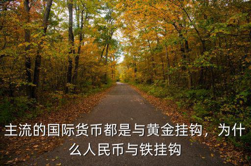 主流的國際貨幣都是與黃金掛鉤，為什么人民幣與鐵掛鉤