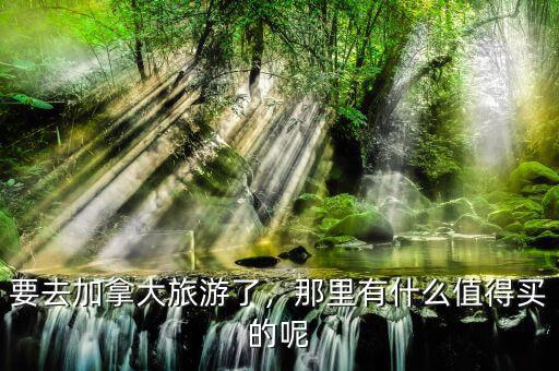 要去加拿大旅游了，那里有什么值得買的呢