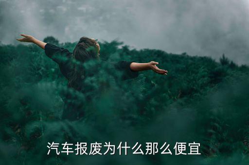 京威汽車怎么那么便宜,汽車報廢為什么那么便宜