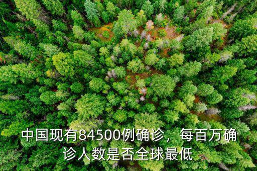 中國現(xiàn)有84500例確診，每百萬確診人數(shù)是否全球最低