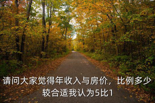 請(qǐng)問(wèn)大家覺(jué)得年收入與房?jī)r(jià)，比例多少較合適我認(rèn)為5比1