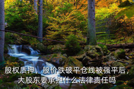 股權(quán)質(zhì)押，股價(jià)跌破平倉(cāng)線被強(qiáng)平后，大股東要承擔(dān)什么法律責(zé)任嗎