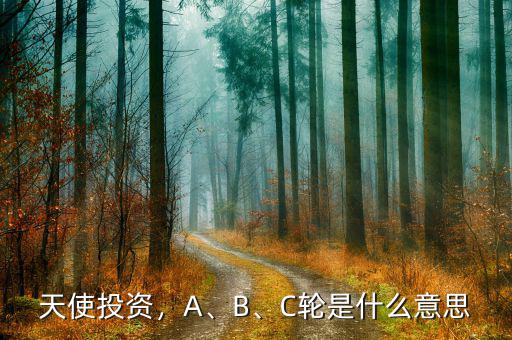 天使投資，A、B、C輪是什么意思