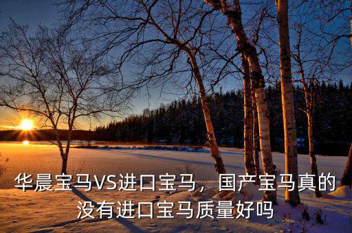 華晨寶馬VS進口寶馬，國產寶馬真的沒有進口寶馬質量好嗎