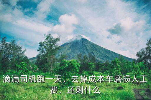 滴滴司機(jī)跑一天，去掉成本車(chē)磨損人工費(fèi)，還剩什么