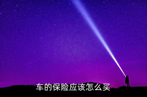 車的保險應該怎么買