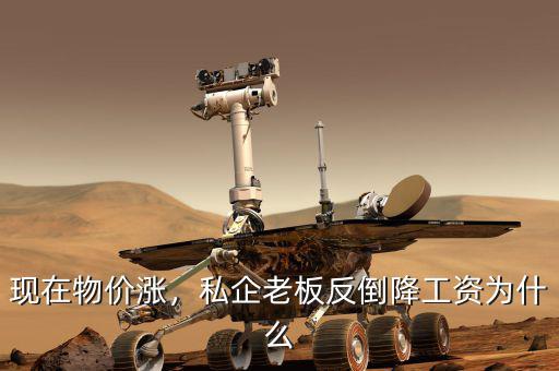 現(xiàn)在物價漲，私企老板反倒降工資為什么