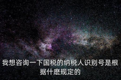 臨時納稅人代碼是什么，我想咨詢一下國稅的納稅人識別號是根據(jù)什麼規(guī)定的