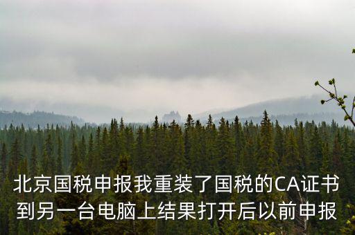 為什么有別的電腦上查不到國稅申報(bào)文件，國稅申報(bào)能在其他電腦里查看報(bào)表打印出來嗎如果不能查看和打