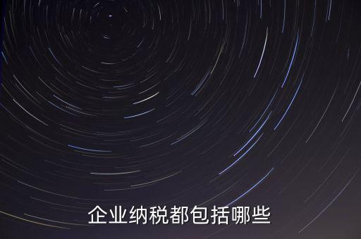 企業(yè)納稅都包括哪些