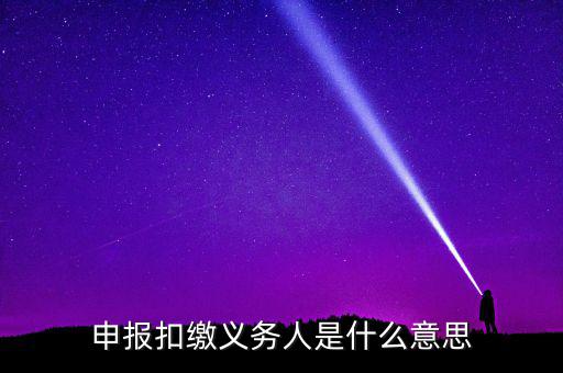 什么是非居民扣繳申報，非居民所得申報什么意思