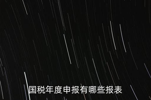 深圳國稅年度報些什么報有，一般納稅人月度季度 及年度都分別要向國稅 地稅上報什么報報表