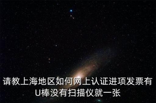 上海 u棒派什么用，請教上海地區(qū)如何網(wǎng)上認(rèn)證進(jìn)項(xiàng)發(fā)票有U棒沒有掃描儀就一張