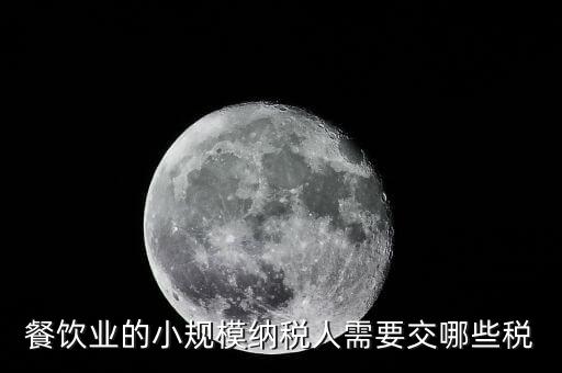 小規(guī)模餐飲業(yè)國稅交什么稅，小規(guī)模餐飲業(yè)都需要報哪些稅