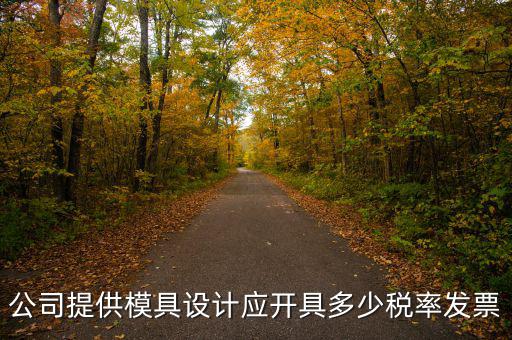 公司提供模具設(shè)計(jì)應(yīng)開具多少稅率發(fā)票
