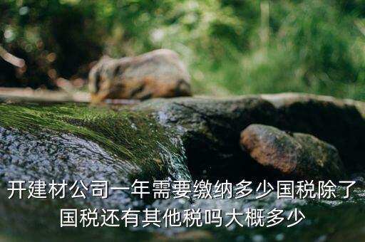 建材生產(chǎn)公司交什么稅，建材業(yè)個體戶要交什么稅
