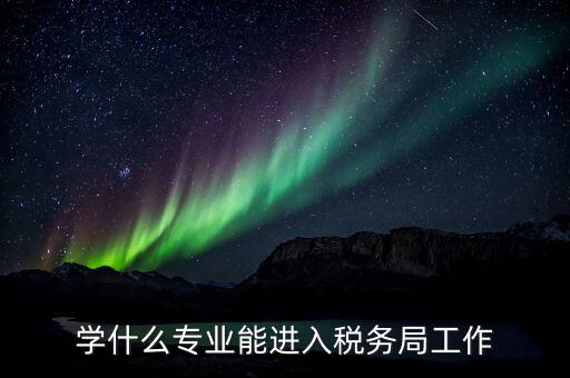學什么專業(yè)能進入稅務局工作