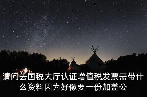 請(qǐng)問(wèn)去國(guó)稅大廳認(rèn)證增值稅發(fā)票需帶什么資料因?yàn)楹孟褚环菁由w公