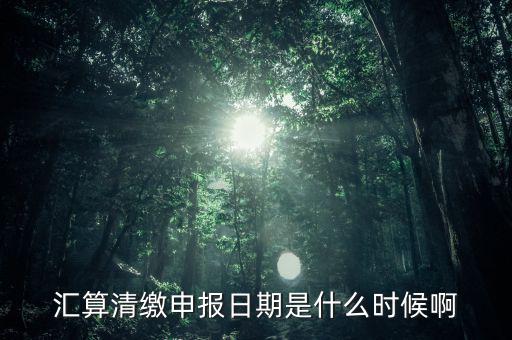 江西省匯算清繳什么時(shí)候開始，所得稅匯算清繳的時(shí)間一般是在什么時(shí)候呢是每年都必須要做嗎