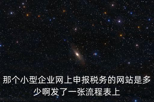 那個(gè)小型企業(yè)網(wǎng)上申報(bào)稅務(wù)的網(wǎng)站是多少啊發(fā)了一張流程表上