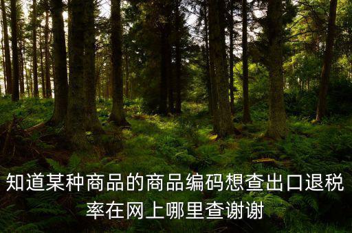 什么網(wǎng)站能查到退稅率，有沒(méi)有查詢(xún)出口退稅率的網(wǎng)址