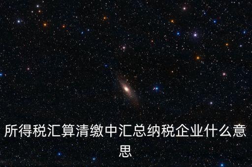 什么匯總納稅企業(yè)所得稅，關于企業(yè)所得稅匯總繳納
