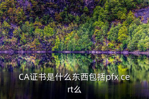 什么叫ca證書，什么事CA證書