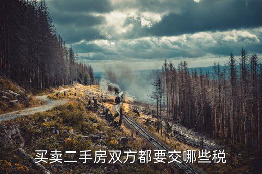 買賣合同要交什么稅，房屋買賣要交哪些稅
