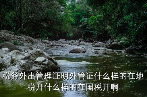 稅務(wù)外出管理證明外管證什么樣的在地稅開(kāi)什么樣的在國(guó)稅開(kāi)啊