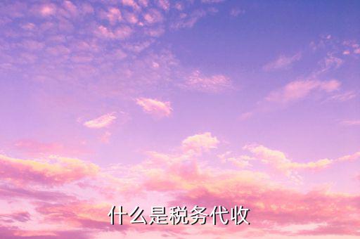 什么是稅務代收