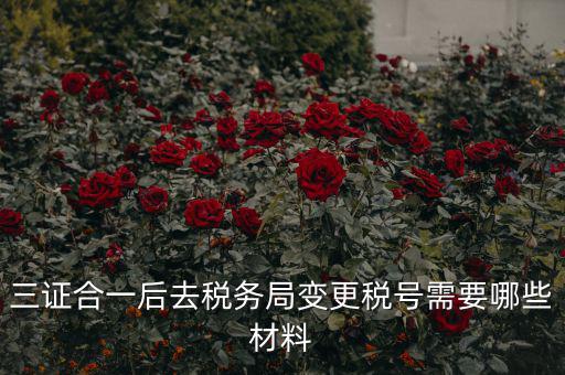 稅號變更需要什么合同，三證合一后去稅務局變更稅號需要哪些材料