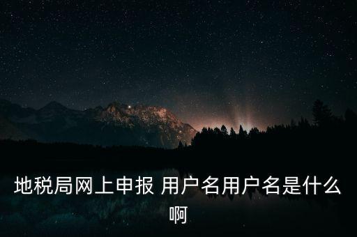 山東地稅網(wǎng)上申報賬號密碼是什么，地稅申報的用戶名和密碼是什么