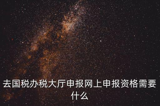 國稅網(wǎng)上申報(bào)用什么，去國稅辦稅大廳申報(bào)網(wǎng)上申報(bào)資格需要什么