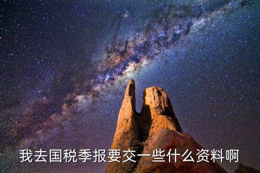 國稅季度申報(bào)需要帶什么，我去國稅季報(bào)要交一些什么資料啊