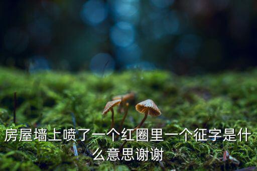 墻上印征收是什么意思，房屋墻上噴了一個紅圈里一個征字是什么意思謝謝