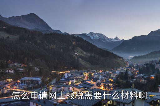 網(wǎng)上報(bào)稅需要辦理什么，申請(qǐng)網(wǎng)上報(bào)稅需要什么手續(xù)啊