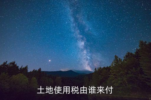 什么公司交土地使用稅，土地使用稅由誰(shuí)來付