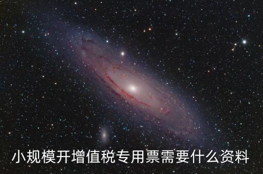 小規(guī)模開(kāi)增值稅專用票需要什么資料
