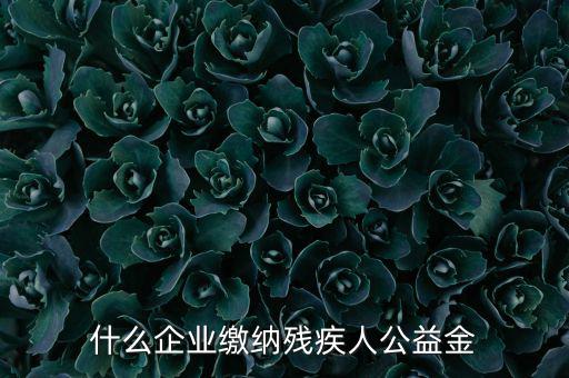 什么企業(yè)需申報殘疾人保障金，哪些單位應該繳納殘疾人保障基金