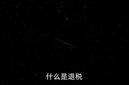 什么為服務(wù)項(xiàng)下的退稅，什么是退稅
