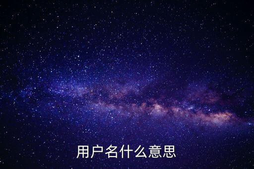微稅用戶(hù)名是什么意思啊，用戶(hù)名什么意思