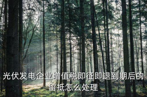 光伏企業(yè)即征即退是什么意思，請(qǐng)問即征既退是什么意思需要溝選嗎
