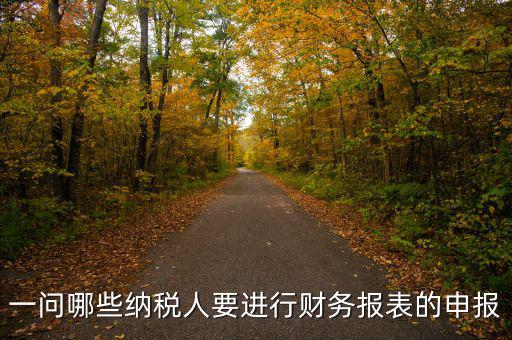 什么單位需要委托代征申報表，一問哪些納稅人要進行財務(wù)報表的申報