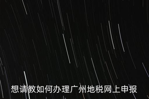 廣州地稅如何網(wǎng)上申報(bào)系統(tǒng)，地稅網(wǎng)上申報(bào)如何操作