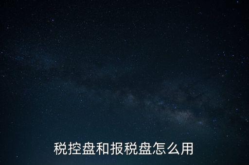 如何使用稅控盤抄報，稅控盤和報稅盤怎么用