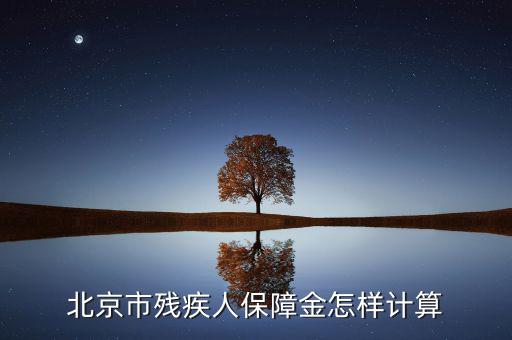 北京市殘疾人保障金如何計算，北京市殘疾人保障金怎樣計算