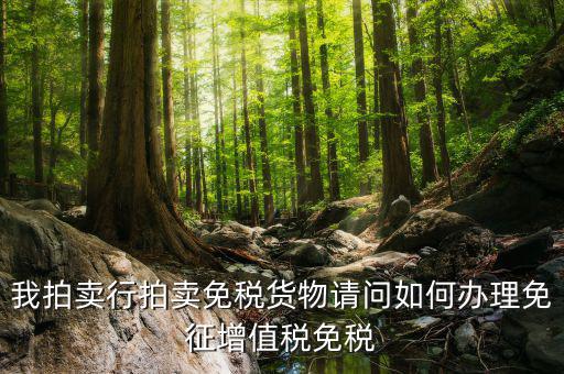 拍賣行免稅貨物如何界定，司法拍賣價格是否包含增值稅
