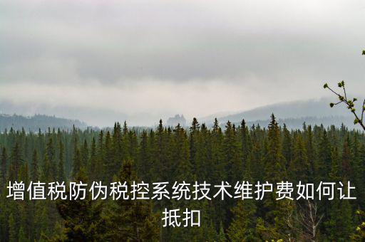 稅控維護費如何抵稅，稅控維護費抵扣問題